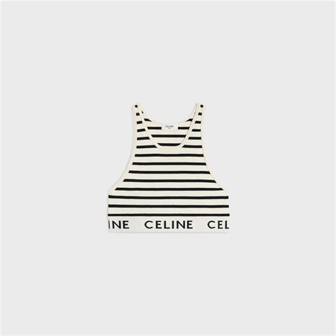 celine bralette top|CELINE BRA IN ATHLETIC KNIT .